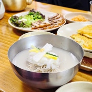 홍천 농가 맛집 점심은 100%순메밀 장원막국수본점
