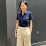 김나영 패션 라코스테 반팔 폴로 셔츠 카라티 컬러별 코디 컷