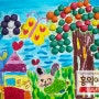 김포 방문미술 홍익아트- 6세 하윤이의 토끼마을 (플레이콘 놀이)