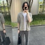 [데일리코디] 24/05/03 타임옴므 반팔 가디건 (라이트그레이)