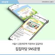 [하이브파트너스] 서울시 공동체주택 지원허브 집집마당 SNS 운영