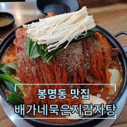 청주 봉명동 뼈해장국 감자탕 맛집 배가네묵은지감자탕