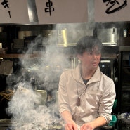 후쿠오카 나카스 맛집 퍼포먼스가 최고인 '무사시자'