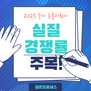 2025학년도 수시 논술지원시, 실질경쟁률을 주목하라!