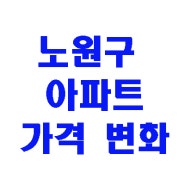 노원구 아파트 실거래가 평균 매매가격 변화와 네이버 매물 가격