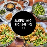 상주 국수 보리밥 맛집 양이네국수집