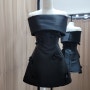 블랙 미니 드레스
