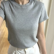 낫띵리튼 티셔츠 90s t-shirt 착용 후기 여성 기본 반팔티 추천