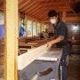 '24.5.5 Hami Garage TV - Making a carpenter's wooden greenhouse. / 캠핑장 작업 일상 2