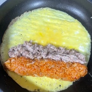 요린이 초간단 계란말이참치 김밥.
