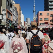 일본 도쿄 5월 날씨 & 옷차림 사진들, 햇빛이 뜨거운 봄날씨 (골든위크)