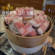 명동역 광화문특고기 정동집 편백찜샤브와 LA꽃등심BBQ 명동 고기집