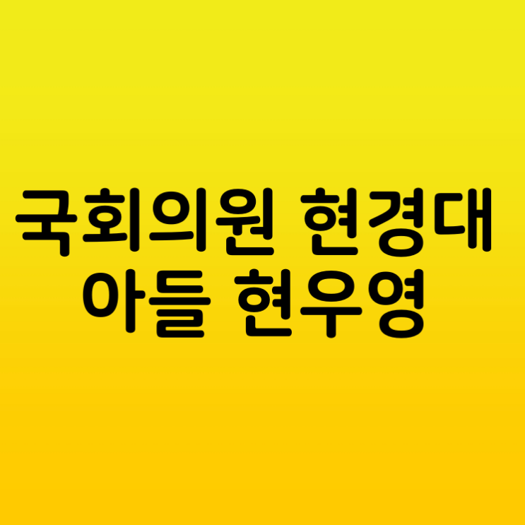 현경대 장남 아들 현우영 대형로펌 김앤장 출신 변호사 검사출신 국회의원 : 네이버 블로그