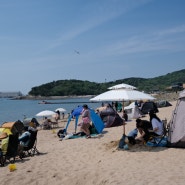 주말에 가볼 만한 곳 영종도 바닷가 왕산해수욕장 주차 텐트
