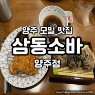 양주 모밀 맛집 : 삼동소바 양주점