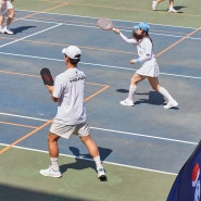 코오롱 FnC 헤드 피클볼 대회 속 테니스 운동복! 티셔츠, 팬츠 룩