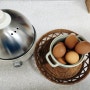 올스텐 주방용품 7구 미니 찜통 타이머 베어 계란 삶는 기계