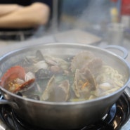[대전칼국수맛집] 해산물 푸짐하게 들어간 대전칼국수맛집 대포조개전골에서 비오는날 저녁 식사하기