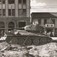 인천 선광 미술관 앞의 북한군 T-34 전차