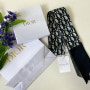 디올 오블리크 미차 스카프 Dior Oblique 네이비 블루 착샷 후기