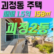 48평 괴정 단독 주택 매매 1.5억 텃밭 있는 집!!