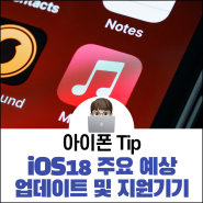 iOS18 주요 예상 업데이트와 지원 기기는?