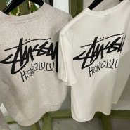 하와이 스투시 & KITH - 스투시 호놀룰루 티셔츠, 맨투맨 스웻셔츠 착용샷
