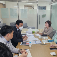 강동구의회 강유진 의원, 명일동 재건축 관련 민원 논의