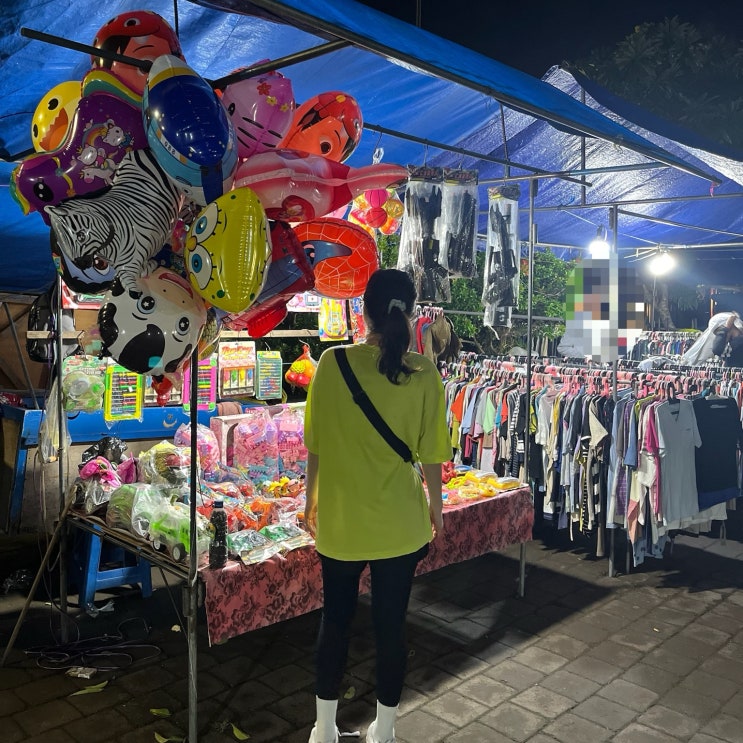 Bali) 우붓 기안야르 야시장, local maket간식 먹어보기