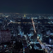 태국 방콕 야경 바이욕 스카이 호텔 전망대 360도 회전