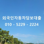 천안 아산 외국인 자동차 담보대출 확실한 곳에서 실속있게!!!