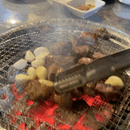 김해 연지공원 맛집 / 갈매기살, 닭구이가 맛있는 떡팔이네 맛동산 숯불구이