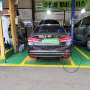 K5 자동차 검사 불합격 일산화탄소. 탄화수소