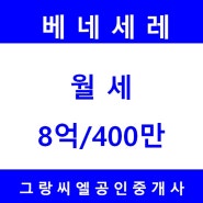 방배동 서래마을 고급빌라 "베네세레 1층" 단독정원 월세 8억/400만원 / 방배동부동산 서래마을부동산