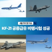 원거리 작전 능력, 무장 탑재량 대폭 확대...KF-21 공중급유 비행시험 성공