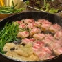 양산 범어 맛집 “눈꽃을나누다” 눈꽃삼겹살 세트 구워주는 고기집