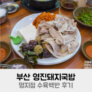 부산 영진돼지국밥 명지점 수육백반 후기