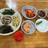 [영천] 비빔밥과 칼국수가 맛있는 로컬 맛집 '진미손칼국수' (곰들덤공원 근처 맛집)