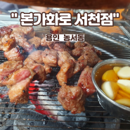 용인 농서동 고기 맛집, 놀이방 있는, 본가화로 서천