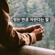 내 아이를 믿고 기다려야 하는 이유