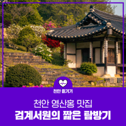 [✈️천안시민리포터] 천안 영산홍 맛집, 검계서원의 짧은 탐방기