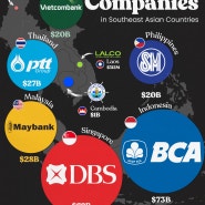 동남아시아 각국에서 가장 가치 있는 기업
