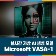 실시간 가상 AI 인물 캐릭터 생성 모델 마이크로소프트 VASA-1
