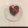 인천 구월동 큐티 뽀짝 하트 케이크가 있는, 피트인커피 + 강아지 동반 가능