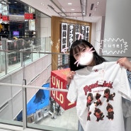 아사쿠사 유니클로 @몬치치 한정 디자인 티셔츠 제작하기, 도쿄 꽃 파는 유니클로