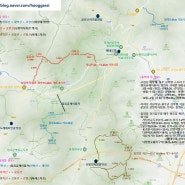 한장으로 보는 영남알프스 (8봉) 최단코스 공략 지도 - 2박3일 완등 인증 메달