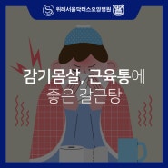 성남위례서울닥터스요양병원 으슬으슬거리고 감기몸살, 근육통 증상이 있을 때 이것 드세요.