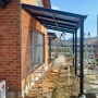 예산 넥산 거실앞 비 가려주는 넥산지붕 설치한 후기