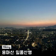 용마산 야경 일몰 등산코스 초보 20분