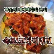 [명동 신세계 맛집-코다리냉면] 집나간 입맛엔 새콤달콤매콤 처방이 직방!